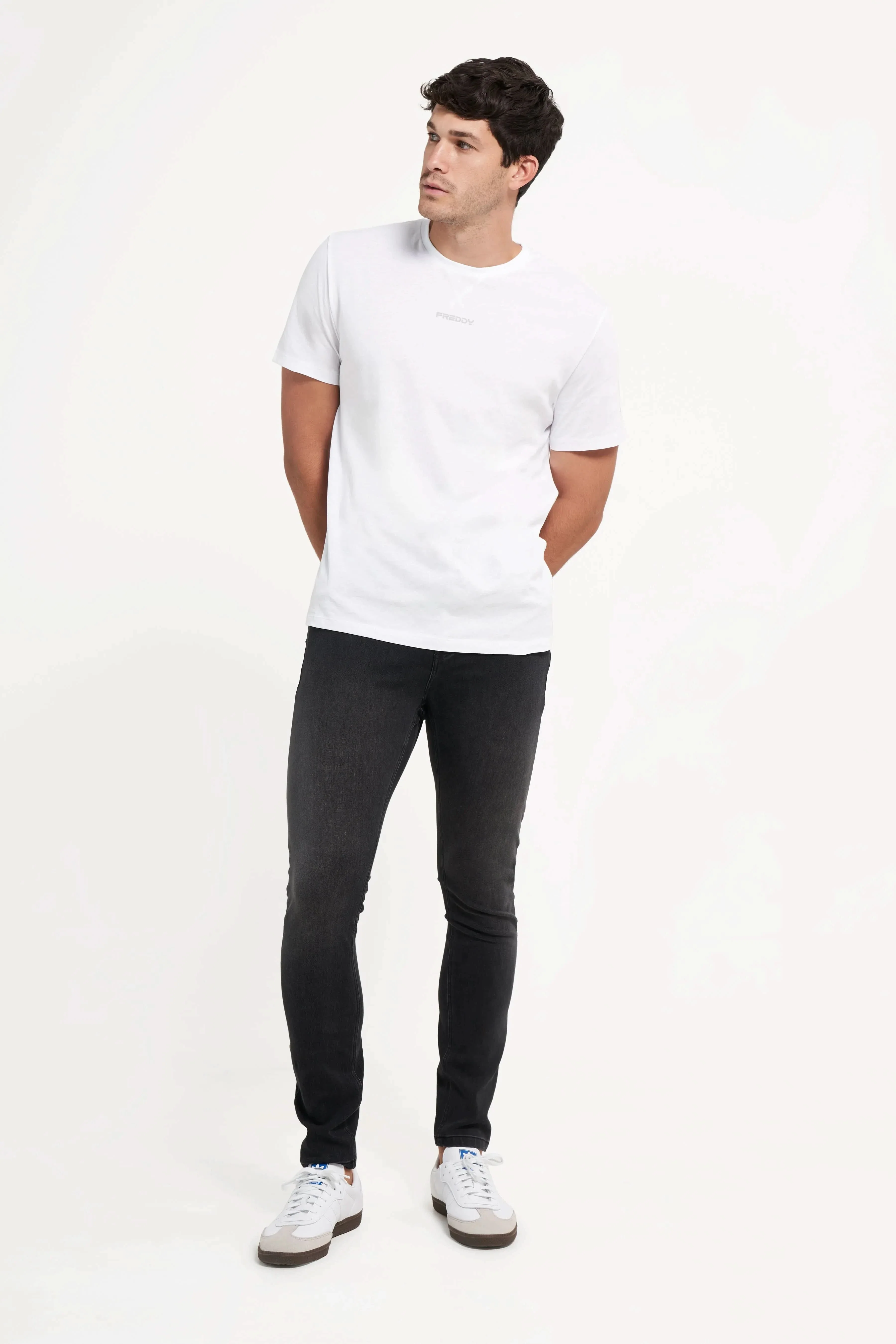 Freddy Men’s Jeans - Midnight Black with Black Stitching - Image 2