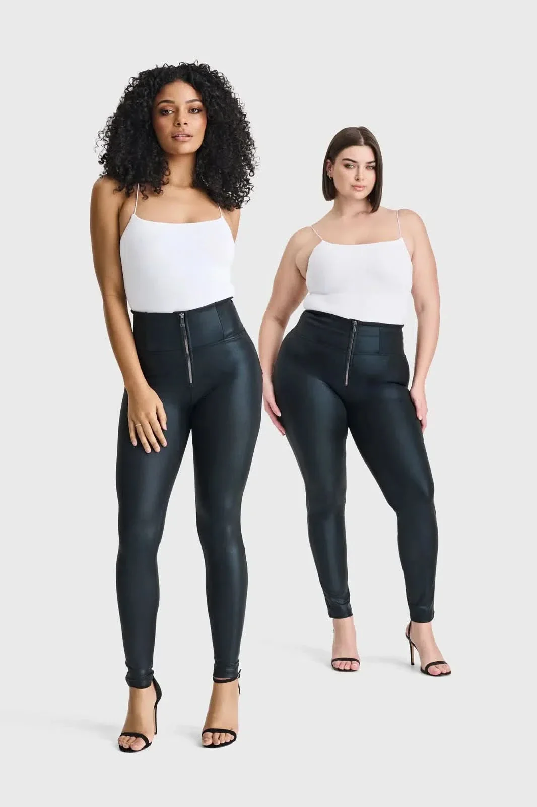 WRUP Luxe Shimmer Pants - Super High Waisted - Full Length - Black - Image 9