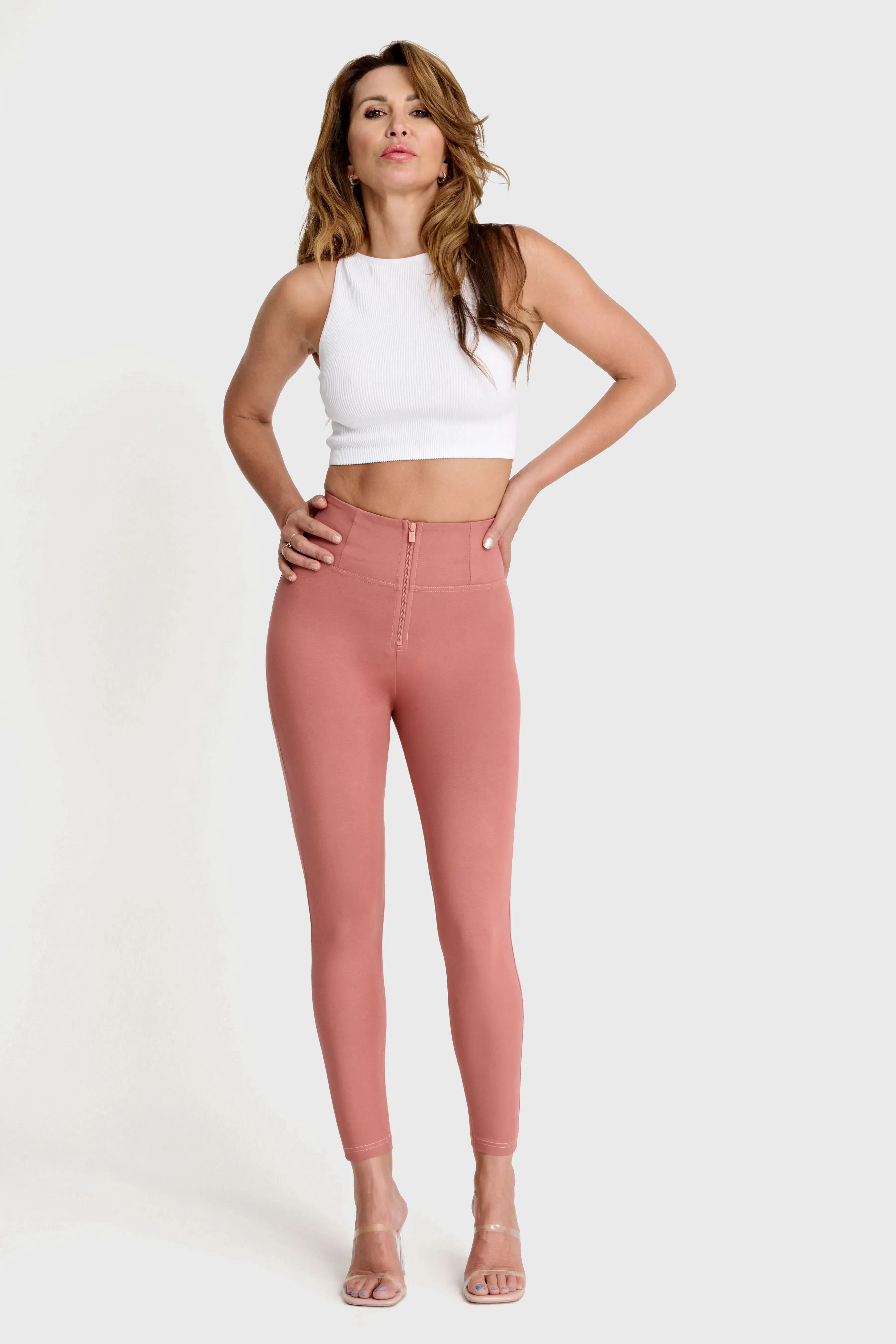 WRUP Fashion - High Waisted - 7/8 Length - Dusty Rose - Image 2