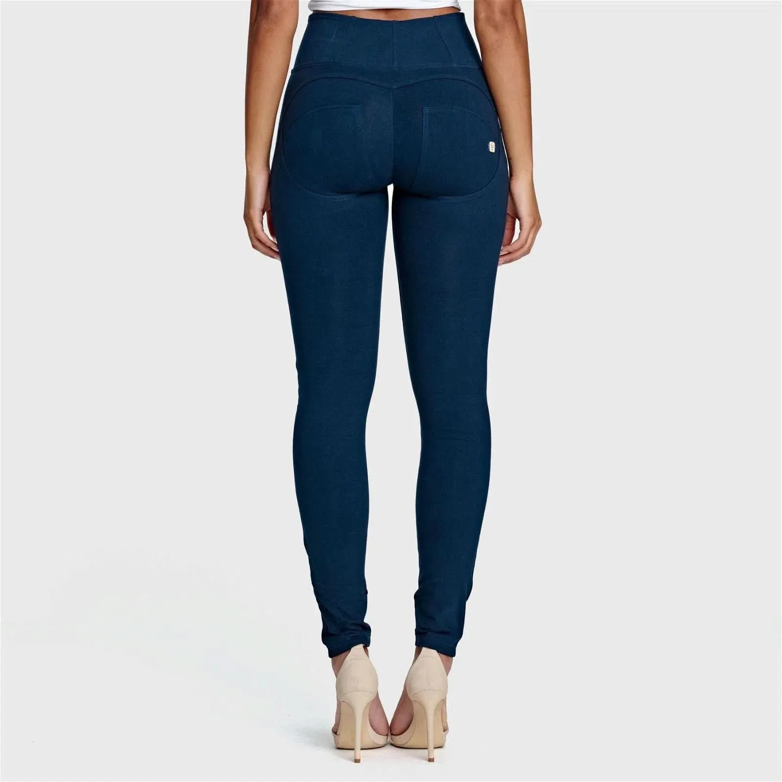 WRUP Fashion - High Waisted - Full Length - Navy Blue - Image 4