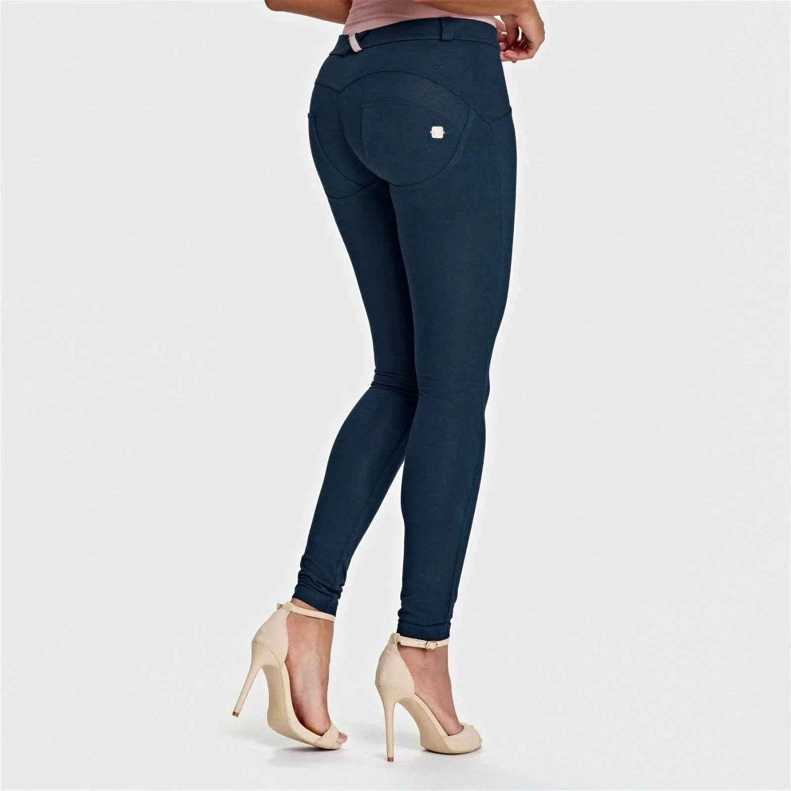 WRUP Fashion - Mid Rise - Full Length - Navy Blue - Image 4